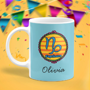 Mug Capricorne Groovy Personnalisé