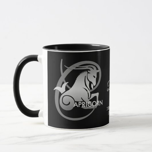 Mug Capricorne ♑ la chèvre - signe zodiaque (Gauche)