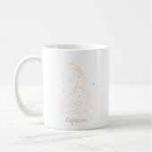 Mug Capricorne Ligne Artistique Blanc Pêche (Gauche)