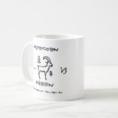 Mug Capricorne personnalisé (Devant gauche)