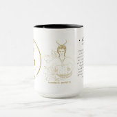 Mug Capricorne personnalisé Zodiac 15 oz (Centre)