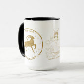 Mug Capricorne personnalisé Zodiac 15 oz (Devant gauche)