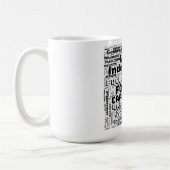 Mug Capricorne Zodiac Mot Cloud Inspiration (Gauche)
