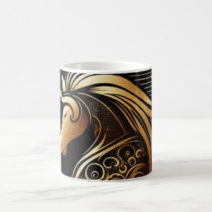 Mug Capricorne Zodiaque Cheval Or Astrologie