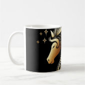 Mug Capricorne Zodiaque Cheval Or Astrologie (Gauche)