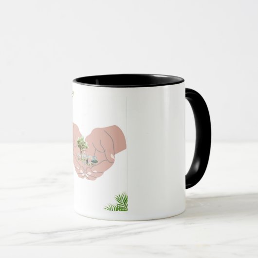 Mug Capsule à mains sûres (Devant droit)