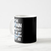 Mug Captain Boater Boating Pontoon Summer Vacation Gif (Devant gauche)