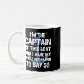 Mug Captain Boater Boating Pontoon Summer Vacation Gif (Gauche)