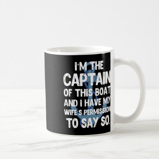 Mug Captain Boater Boating Pontoon Summer Vacation Gif (Droite)