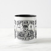 Mug Captain Fox Guardian of Seas Nautical Design (Centre)