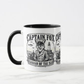 Mug Captain Fox Guardian of Seas Nautical Design (Gauche)
