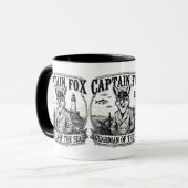 Mug Captain Fox Guardian of Seas Nautical Design (Devant gauche)