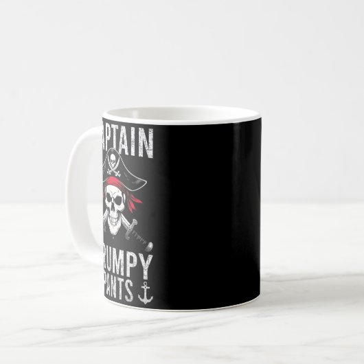 Mug Captain Mpy Pants Rate Humor Skull Graphic (Devant gauche)