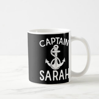 Mug Captain Sarah Anchor Boat Yacht Boating Ship