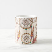 Mug Capteur de rêve bohème avec perles et plumes, se (Centre)