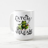 Mug Capture Et Libération Patch De Grenouille De Pêche (Devant gauche)