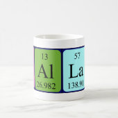Mug Capuchon de nom de table périodique Callan (Centre)