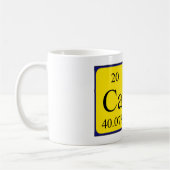 Mug Capuchon de nom de table périodique Cas (Gauche)