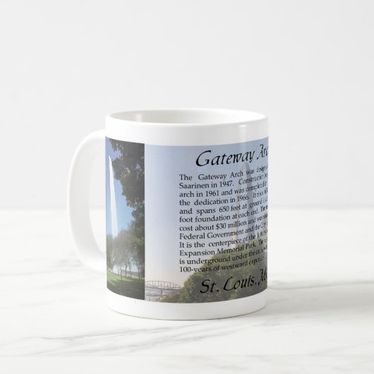Mug Capuchon d'image Gateway Arch 3 (Devant gauche)