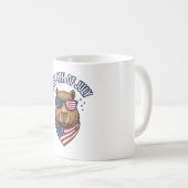 Mug Capy 4 juillet Conception vectorielle de capybara (Devant droit)
