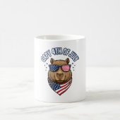 Mug Capy 4 juillet Conception vectorielle de capybara (Centre)