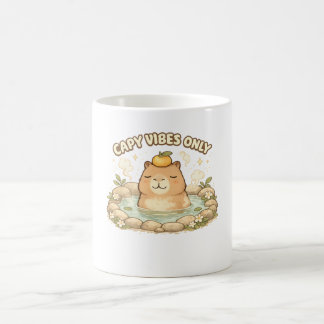 Mug Capy Vibes Only Mignon Capybara Kawaii