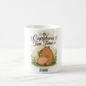 Mug Capybara à l'heure du thé | Capybara mignon buvant (Centre)