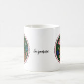 Mug Capybara avec fleurs mignon capybara art personnal (Centre)