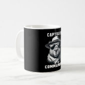 Mug Capybara Avec Lunettes de Soleil Capy Commandant (Devant gauche)