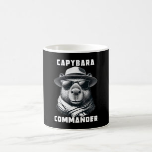 Mug Capybara Avec Lunettes de Soleil Capy Commandant