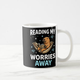 Mug Capybara bibliophile livre - lecture hommes femmes