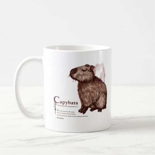 Mug capybara - chocolate (Gauche)