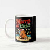 Mug Capybara Christmas Holiday Beach Vibes Merry And C (Gauche)