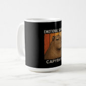 Mug Capybara Décontracté Rétro Coucher de Soleil Vinta (Devant gauche)