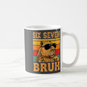 Mug Capybara Drôle 67 Mème Six Sept Bruh Garçons Adole