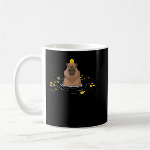 Mug Capybara drôle dans l'eau avec Mème de citrons