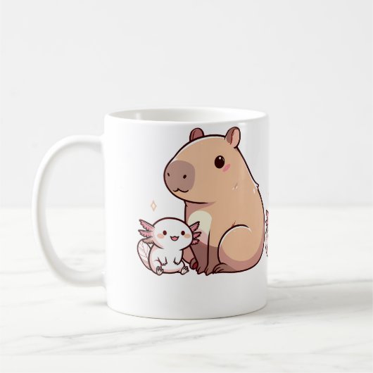 Mug Capybara et Axolotl (Gauche)