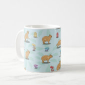 Mug Capybara et mushroom pattern (Devant gauche)