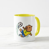 Mug Capybara Football Mignon (Devant droit)