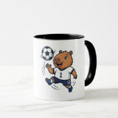 Mug Capybara Football Mignon (Devant droit)