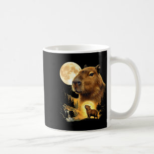Mug Capybara hurle à la lune mème animal des années 90