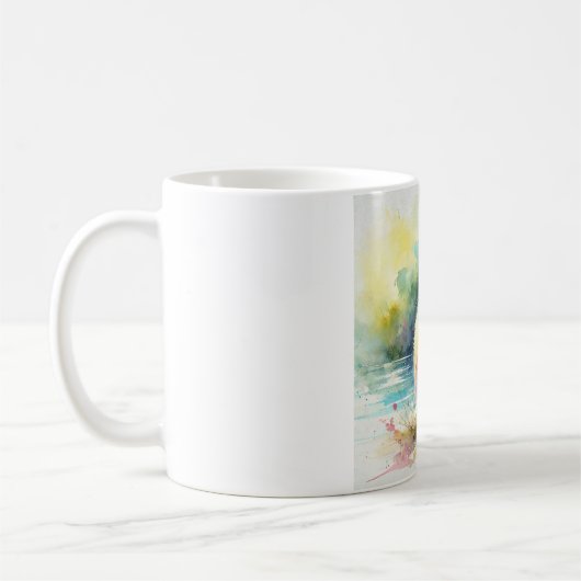 Mug Capybara in Nature 130924AREF101 - Watercolor (Gauche)