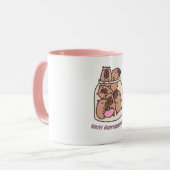 Mug Capybara Jar Art - "Anti-Depressants" Whimsical (Devant gauche)