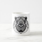 Mug Capybara Love T-shirt noir et blanc (Centre)