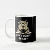 Mug Capybara Lover Don't Worry Be Capy Gift For Men Wo (Gauche)