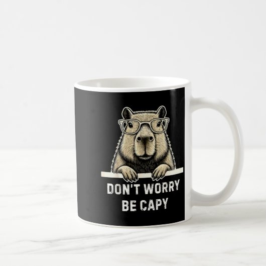 Mug Capybara Lover Don't Worry Be Capy Gift For Men Wo (Droite)
