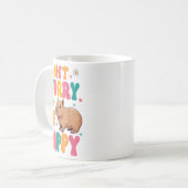 Mug Capybara Lover Motivation Sitive Don't That Worry  (Devant gauche)