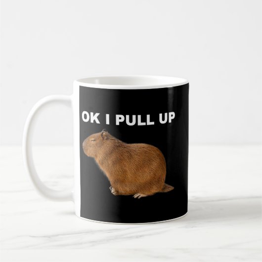 Mug Capybara Lover Ok J'Ai Tiré Capybara Funny Meme Cu (Gauche)
