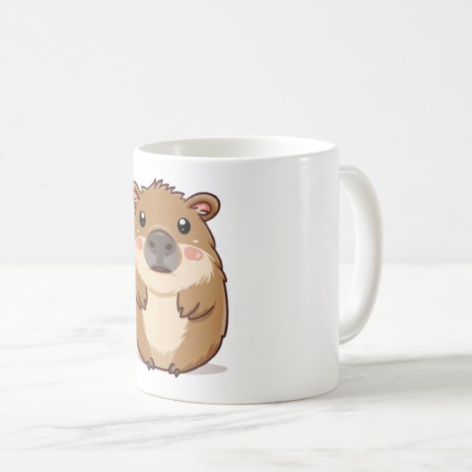 Mug capybara mignon (Devant droit)