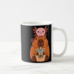 Mug Capybara Mignon Buvant du Thé aux Perles Kawaii Ax